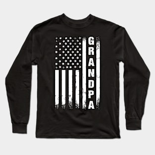 Grandpa American Flag Long Sleeve T-Shirt